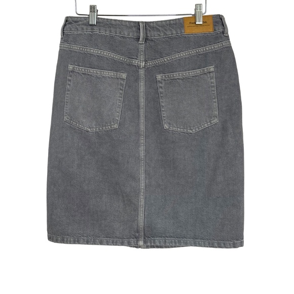 Cotton & Hemp Denim Skirt - Picture 2 of 5